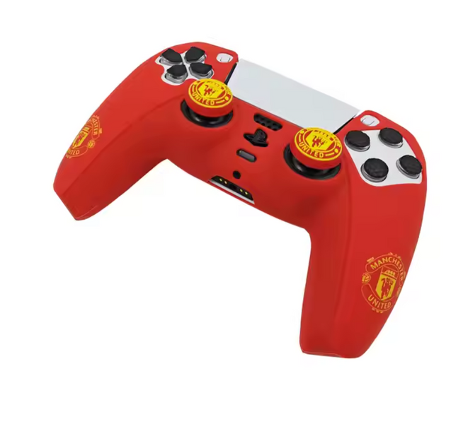 Захисний силіконовий чохол Manchester United для геймпаду Sony DualSense (PS5) + в подарунок накладки на стіки 1476 фото