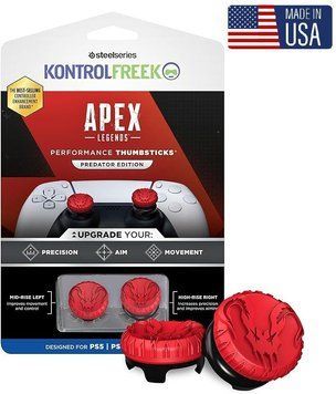 Накладки на стіки KontrolFreek Apex Legends: Predator Edition для геймпаду Sony DualSense PS5 / DualShock PS4 1373 фото