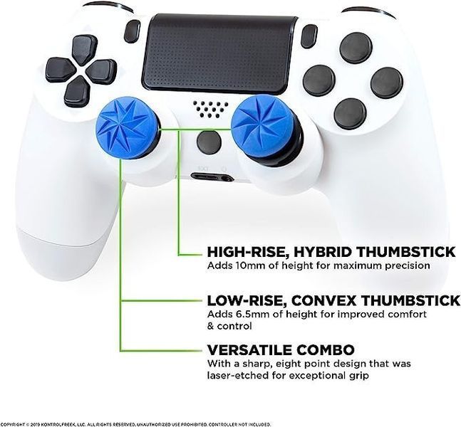 Накладки на стіки KontrolFreek EDGE для Sony DualSense PS5 / DualShock PS4 0685 фото