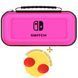 Жорсткий захисний кейс чохол для ігрової консолі Nintendo Switch / Nintendo Switch OLED (Full Pink) + в подарунок накладки на 0931 фото 1