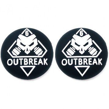 Силіконові накладки на стіки Outbreak для геймпадів Sony DualShock PS4 / DualSense PS5 / Xbox Series|One (2шт.) 1068 фото
