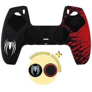 Захисний силіконовий чохол Marvel's Spider-Man 2 (Black) для геймпаду Sony DualSense (PS5) 1318 фото