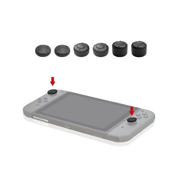 Силіконові накладки на стіки DOBE Thumbstick 6-in-1 для Nintendo Switch (Gray) 0613 фото