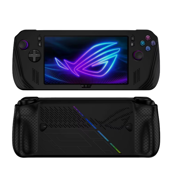 Захисний силіконовий чохол Rubber Black для ігрової консолі ASUS ROG Ally X 1528 фото