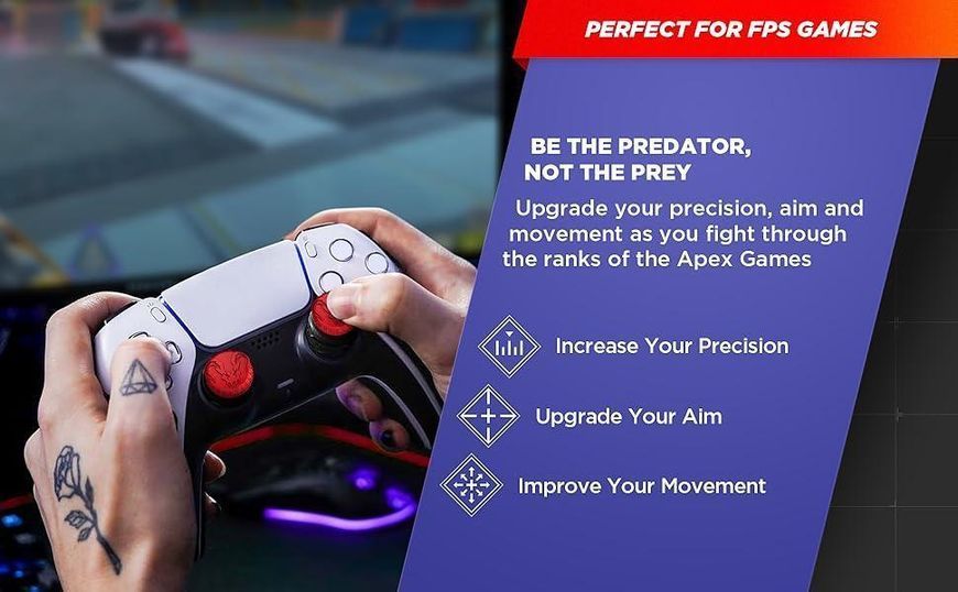 Накладки на стіки KontrolFreek Apex Legends: Predator Edition для геймпаду Xbox Series S|X / One S|X 1374 фото