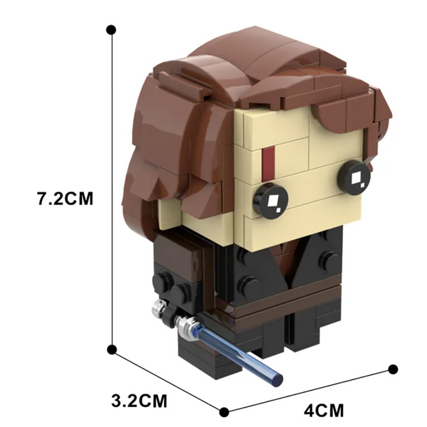 Конструктор MOOXI Brick Headz: Anakin Skywalker (Star Wars. Episode III Revenge of the Sith) 175 деталей 1493 фото
