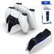 Зарядна станція Honcam для геймпадів DualSense Sony Playstation 5 (White) 0983 фото 1