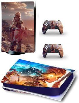 Комплект вінілових наліпок Horizon Zero Dawn для Sony PlayStation 5 Blu-ray та Dualsense 0969 фото