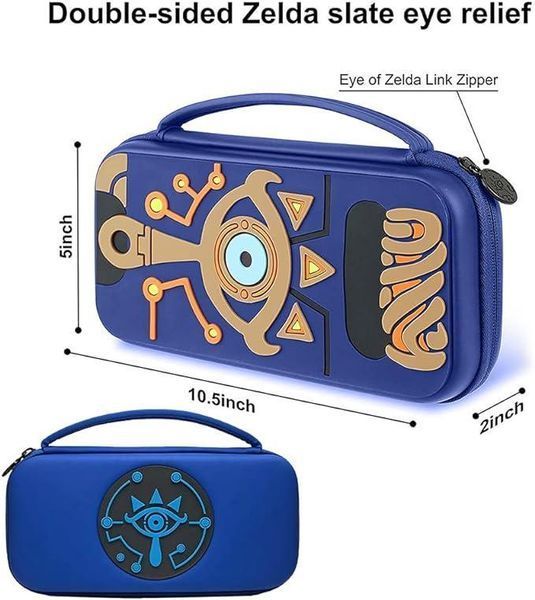 Жорсткий захисний кейс чохол The Legend of Zelda (Blue) для ігрової консолі Nintendo Switch / Nintendo Switch OLED 0930 фото