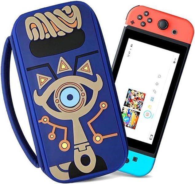 Жорсткий захисний кейс чохол The Legend of Zelda (Blue) для ігрової консолі Nintendo Switch / Nintendo Switch OLED 0930 фото