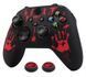 Якісний захисний силіконовий чохол Next (Black/Red) для геймпаду Xbox Series X|S + накладки на стіки 1415 фото 2
