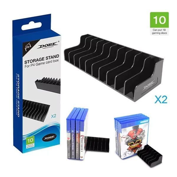 Підставка Dobe для 20 дисків PlayStation/Xbox (Black) 0970 фото
