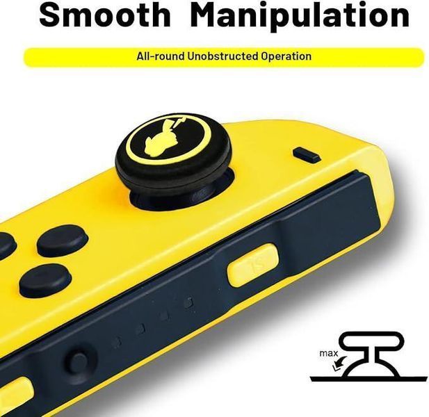 Силіконові накладки на стіки Pikachu для Nintendo Switch / Switch OLED / Switch LITE (2шт.) 1120 фото