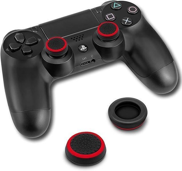 Силіконові антиковзкі накладки на стіки Honson (Black/White) для геймпадів Sony DualShock PS4 / DualSense PS5 / Xbox Series / Xbox 1269 фото