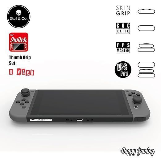 Накладки на стіки Skull & Co. (Black) 6в1 для Nintendo Switch / Switch OLED / LITE 1466 фото