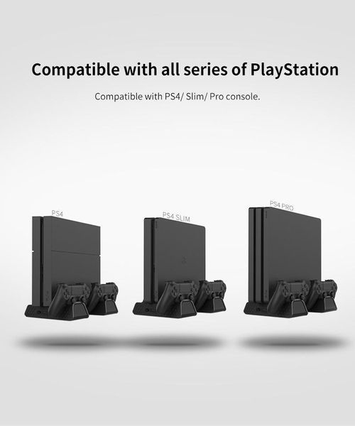 Многофункциональная зарядная станция DOBE TP4-882C с охлаждением для Sony PlayStation 4 (SLIM/PRO/FAT) и DualShock с индикатором заряда 0973 фото