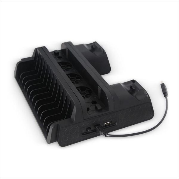 Многофункциональная зарядная станция DOBE TP4-882C с охлаждением для Sony PlayStation 4 (SLIM/PRO/FAT) и DualShock с индикатором заряда 0973 фото