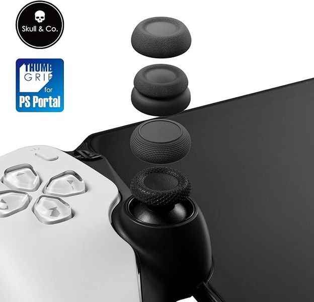 Накладки на стіки Skull & Co. (Black) 6в1 для Sony PlayStation Portal 1467 фото