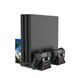 Многофункциональная зарядная станция DOBE TP4-882C с охлаждением для Sony PlayStation 4 (SLIM/PRO/FAT) и DualShock с индикатором заряда 0973 фото 1