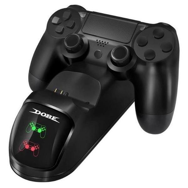 Зарядна станція DOBE TP4-889 для геймпадів DualShock 4 (PS4) з LED індикаторами (Black) 0974 фото