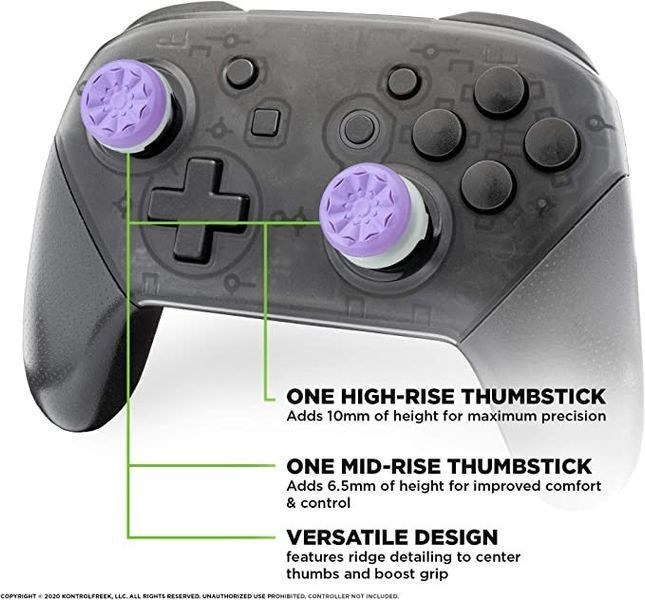 Накладки на стики KontrolFreek Galaxy (Purple) для геймпада Pro Controller Nintendo Switch 0623 фото