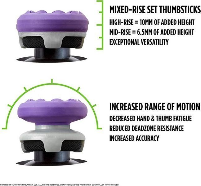 Накладки на стики KontrolFreek Galaxy (Purple) для геймпада Pro Controller Nintendo Switch 0623 фото