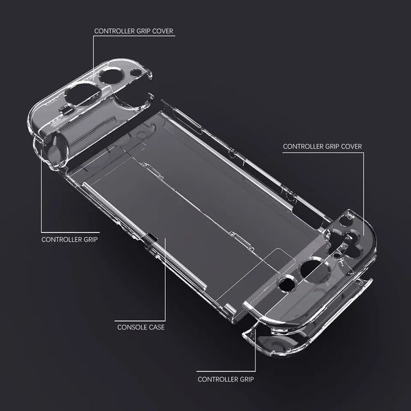Чохол накладка Transparent для Nintendo Switch OLED (Прозорий) 0690 фото