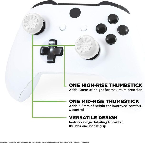 Накладки на стіки KontrolFreek Galaxy (White) для геймпаду Xbox Series | One 0937 фото