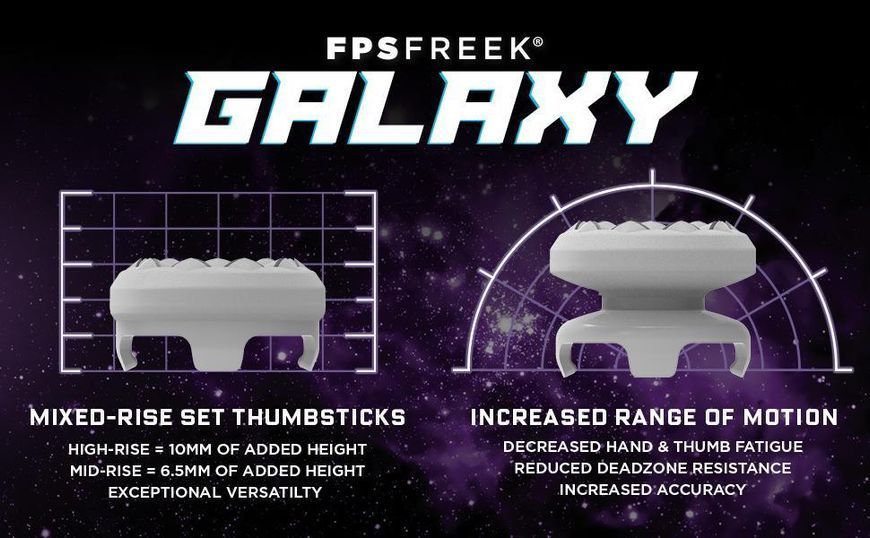 Накладки на стіки KontrolFreek Galaxy (White) для геймпаду Xbox Series | One 0937 фото