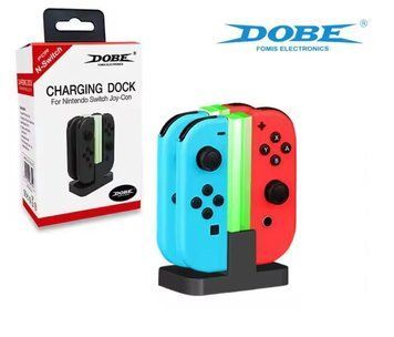Зарядна док-станція Dobe TNS-875 для 4 контролерів Nintendo Switch / Nintendo Switch OLED з індикатором заряду 1277 фото