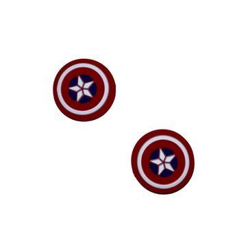 Силіконові накладки на стіки Captain America для Nintendo Switch (2шт.) 0627 фото