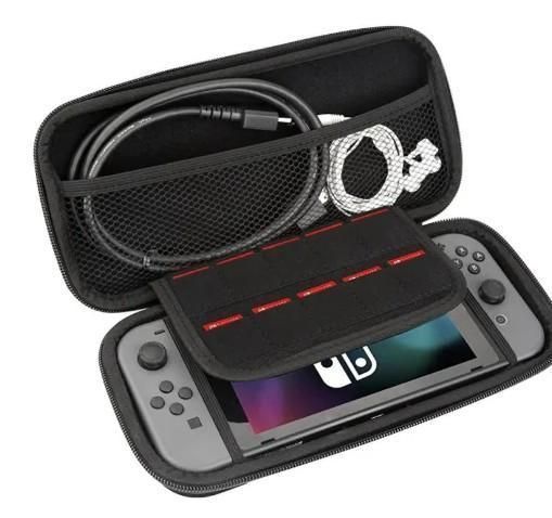 Жорсткий захисний кейс чохол для ігрової консолі Nintendo Switch / Nintendo Switch OLED (Full Grey) + в подарунок накладки на стіки 0933 фото