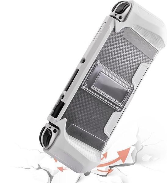 Якісний захисний чохол Protector для ігрової консолі Nintendo Switch OLED (White) 1026 фото