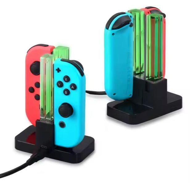 Зарядна док-станція Dobe TNS-875 для 4 контролерів Nintendo Switch / Nintendo Switch OLED з індикатором заряду 1277 фото