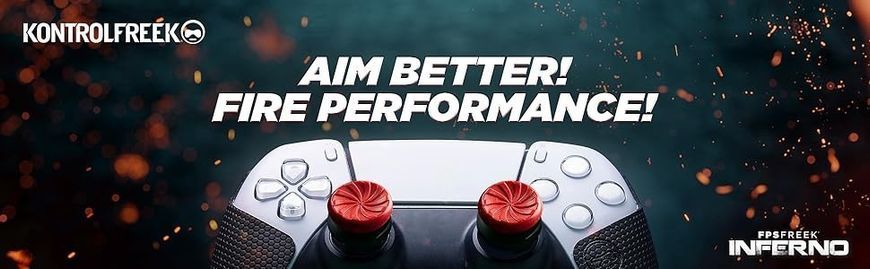 Накладки на стіки KontrolFreek Inferno (Оновлена версія) для Sony DualSense PS5 / DualShock PS4 0392 фото