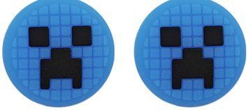 Силіконові накладки на стіки Minecraft Creeper (Blue) для Nintendo Switch / Switch OLED / Switch LITE (2шт.) 1229 фото