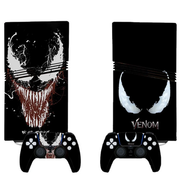 Комплект вінілових наліпок VENOM для Sony PlayStation 5 PRO Digital Edition та Dualsense 1521 фото