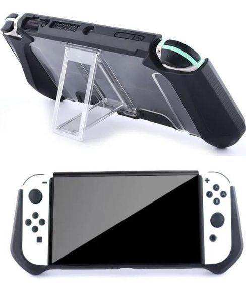 Якісний захисний чохол Protector для ігрової консолі Nintendo Switch OLED (Black) 1028 фото