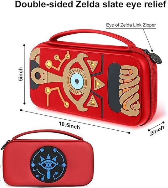 Жорсткий захисний кейс чохол The Legend of Zelda для ігрової консолі Nintendo Switch / Nintendo Switch OLED (Red) 0803 фото