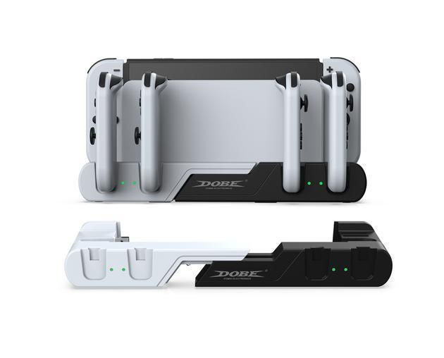 Зарядная станция DOBE TNS-0122 для четырех джойстиков Joy-Con, док станции и приставки Nintendo Switch / 1271 фото