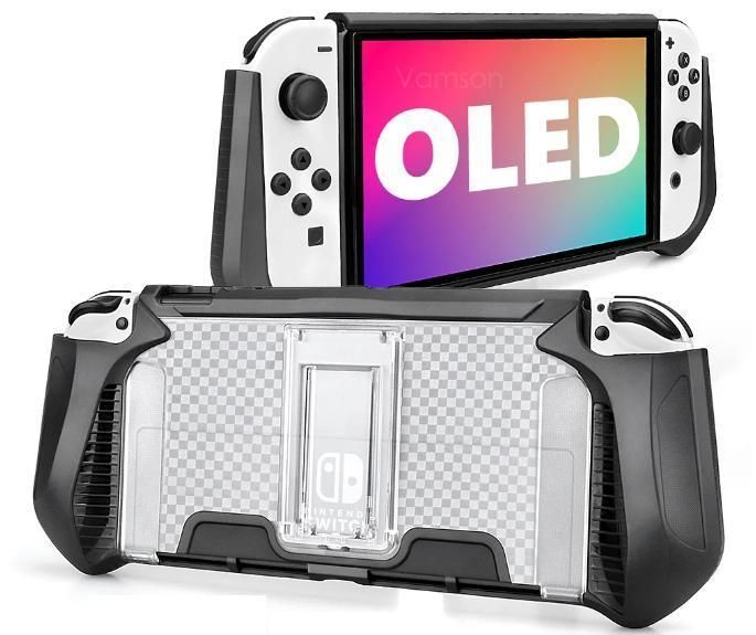 Якісний захисний чохол Protector для ігрової консолі Nintendo Switch OLED (Black) 1028 фото