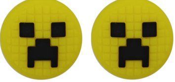 Силіконові накладки на стіки Minecraft Creeper (Yellow) для Nintendo Switch / Switch OLED / Switch LITE (2шт.) 1230 фото
