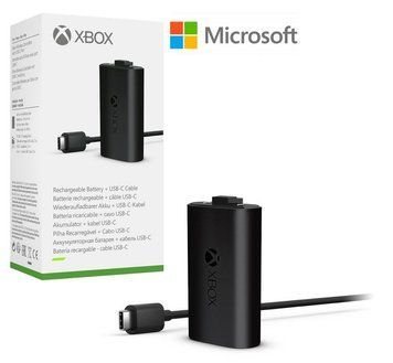 Акумулятор Microsoft Xbox Play and Charge 1400 мАч (Black) для геймпадів Xbox Series X / S + кабель 2,7m (SXW-00002) 1396 фото