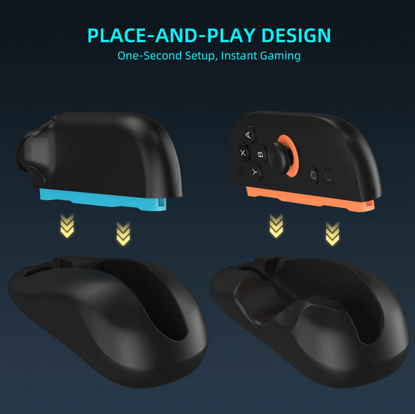 Тримачі JYS Grip-mouse (2 шт.) для Joy-Con Nintendo Switch 2 (Black) 1507 фото