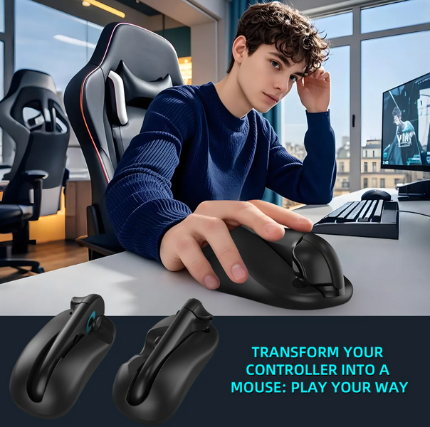 Тримачі JYS Grip-mouse (2 шт.) для Joy-Con Nintendo Switch 2 (Black) 1507 фото