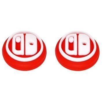 Силіконові накладки на стіки Joy Con Red для Nintendo Switch / Switch OLED / Switch LITE (2шт.) 1344 фото