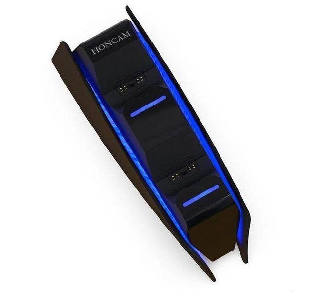 Зарядна станція Honcam для геймпадів DualSense Sony Playstation 5 (Black) 0984 фото