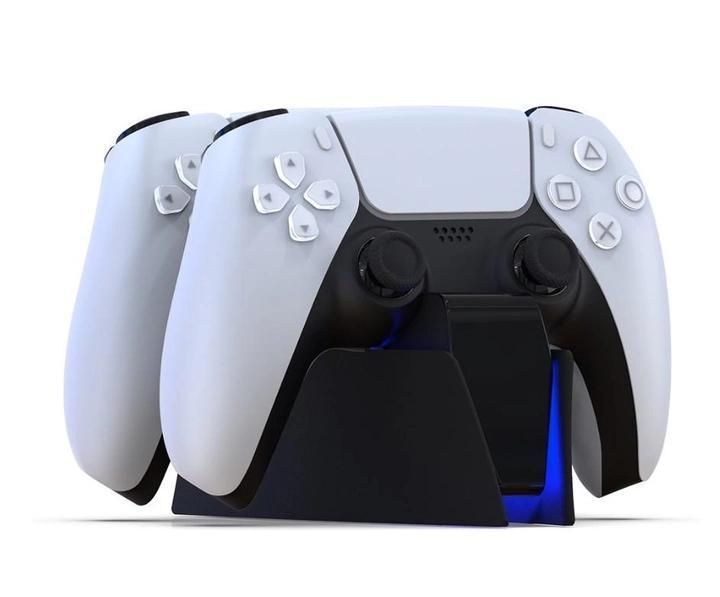 Зарядна станція Honcam для геймпадів DualSense Sony Playstation 5 (Black) 0984 фото