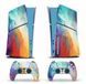 Комплект виниловых наклеек Honson (Colorful) для Sony PlayStation 5 SLIM Blu-ray и Dualsense 1034 фото 1