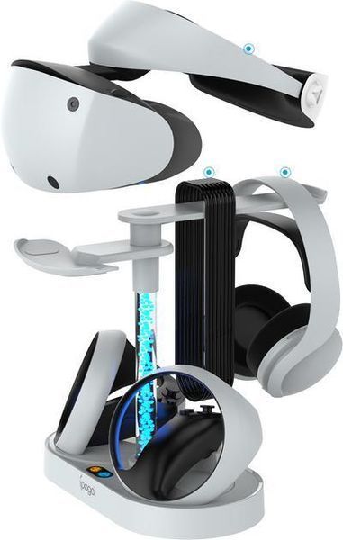 Многофункциональная подставка iPega PG-P5V001 для шлема Sony PlayStation VR2 и наушников с зарядкой для 1451 фото